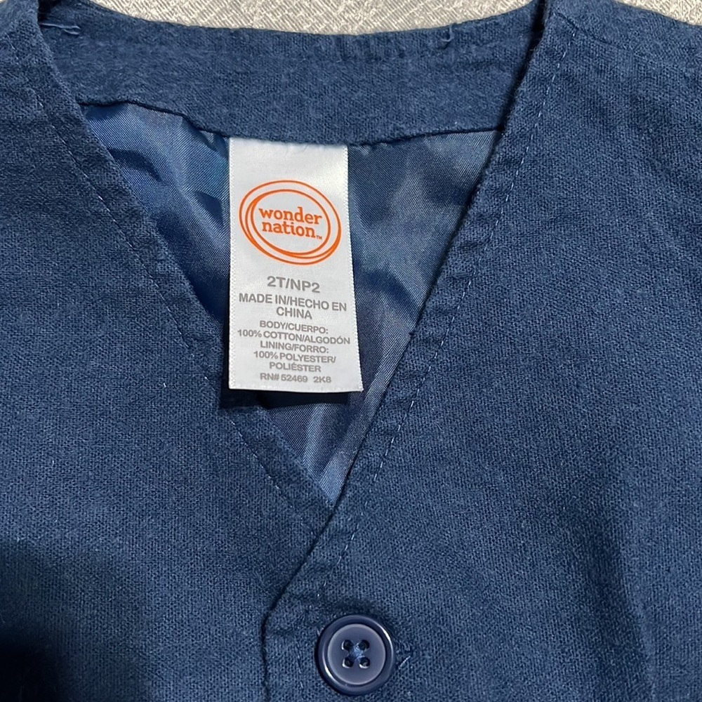 Wonder Nation Boys Vest 2T - Picture 2 of 5